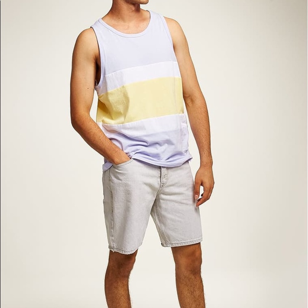 NWOT Topman Colorblock Slim Fit Tank Top